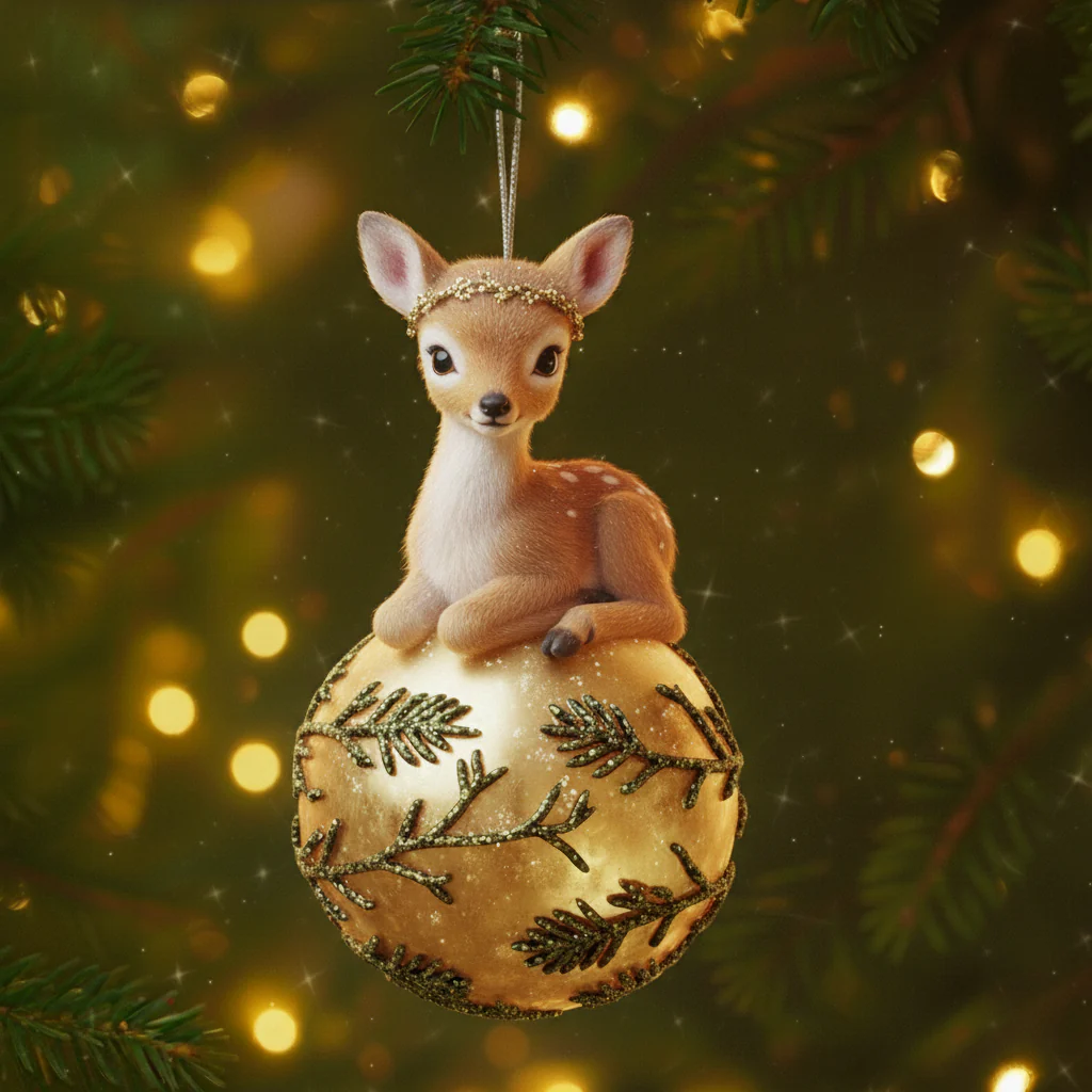🎄🦌 Christmas Animal Ornament Balls - Image 5