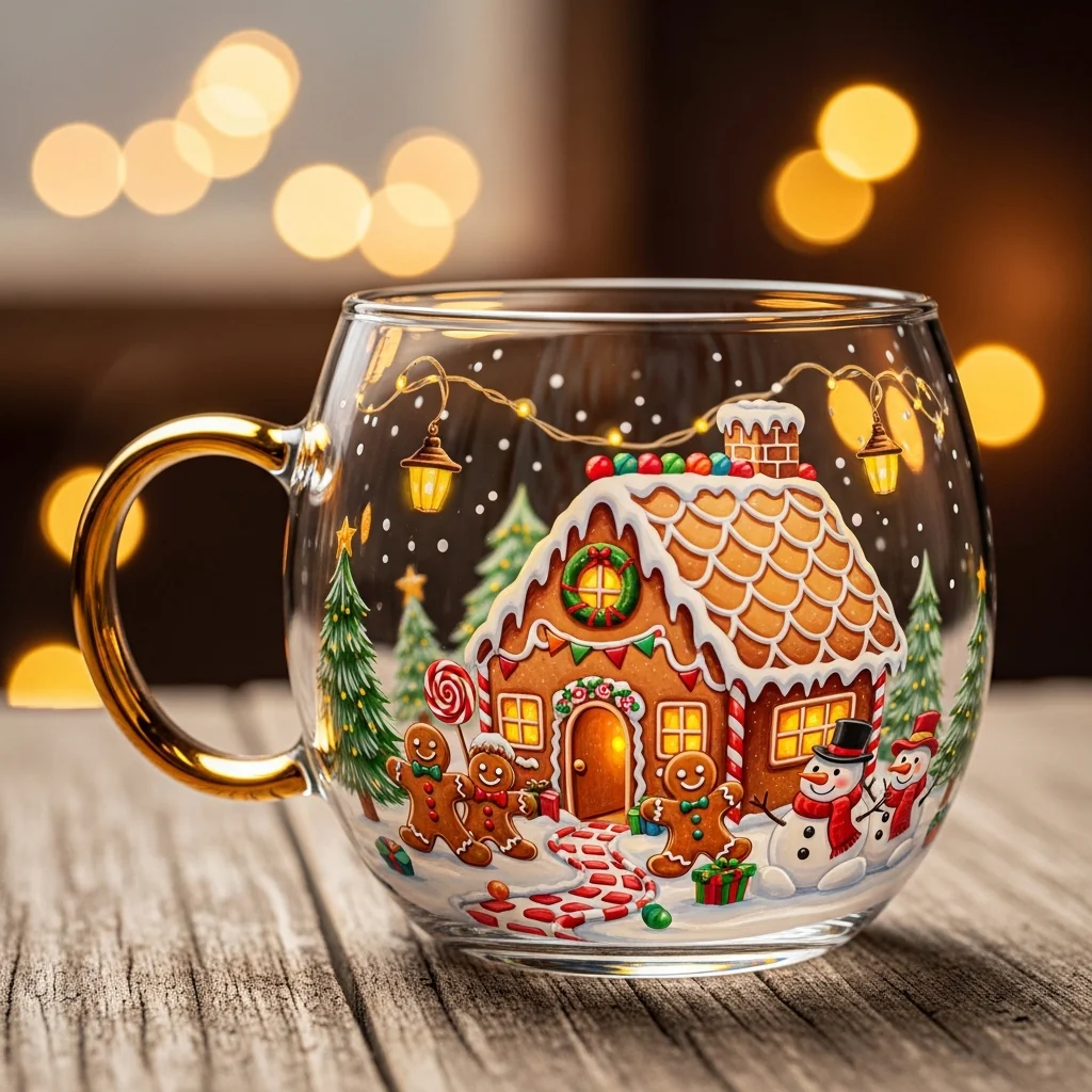 🎅☕Christmas Painted Mug - Image 2
