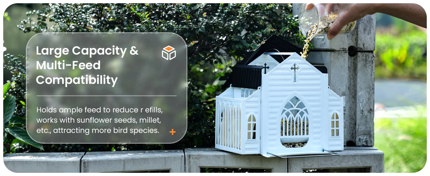 ✝️✝️Last Day 50% OFF-🔥Church-Shaped Metal Solar Bird Feeder🎁Buy 2 Free Shipping - Image 10