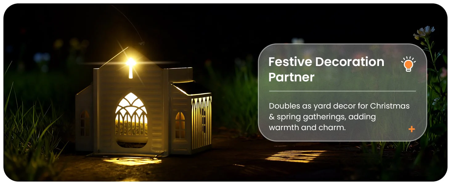 ✝️✝️Last Day 50% OFF-🔥Church-Shaped Metal Solar Bird Feeder🎁Buy 2 Free Shipping - Image 9