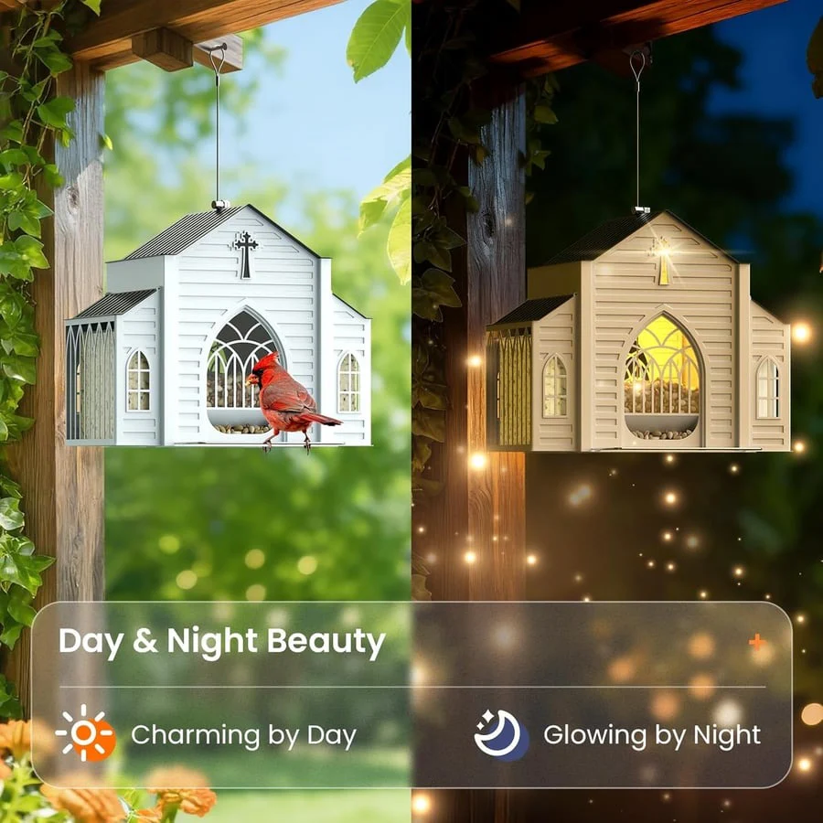 🔥Last Day 49% OFF-✝️Church-Shaped Metal Solar Bird Feeder(✨Same as in the video) - Image 5