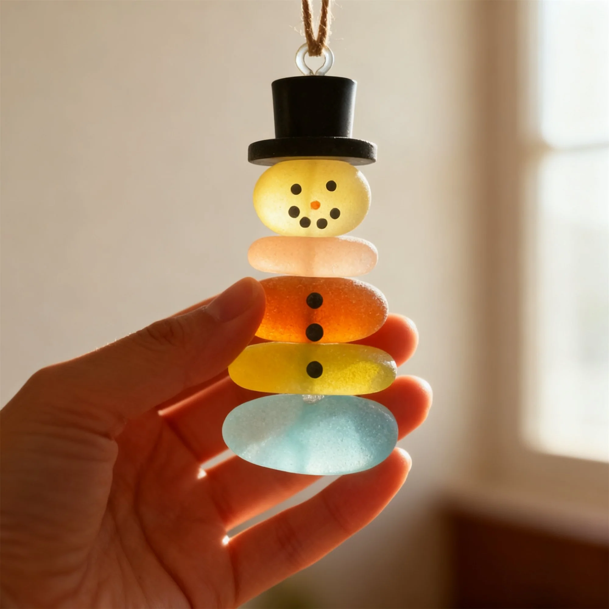 🌊Handmade Sea Glass Christmas Ornament - Image 5