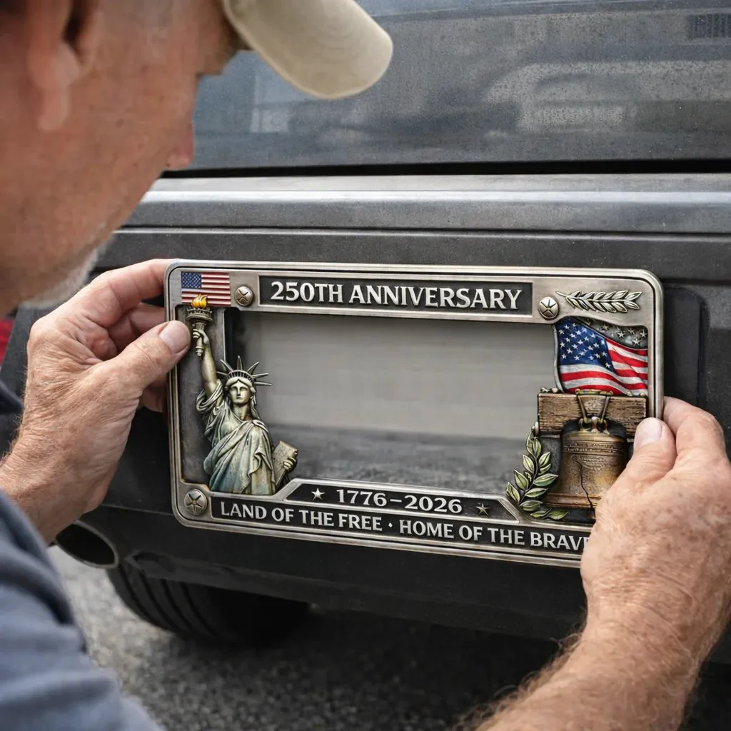 🦅🦅LAST DAY 49% OFF-🔥250th Anniversary Commemorative License Plate Frame - Image 3