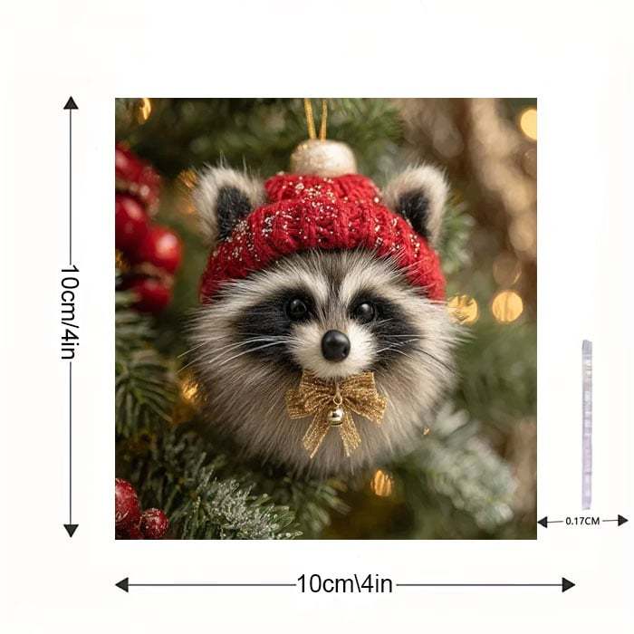 🐇Cozy Woodland Animal Christmas Ornaments - Image 6