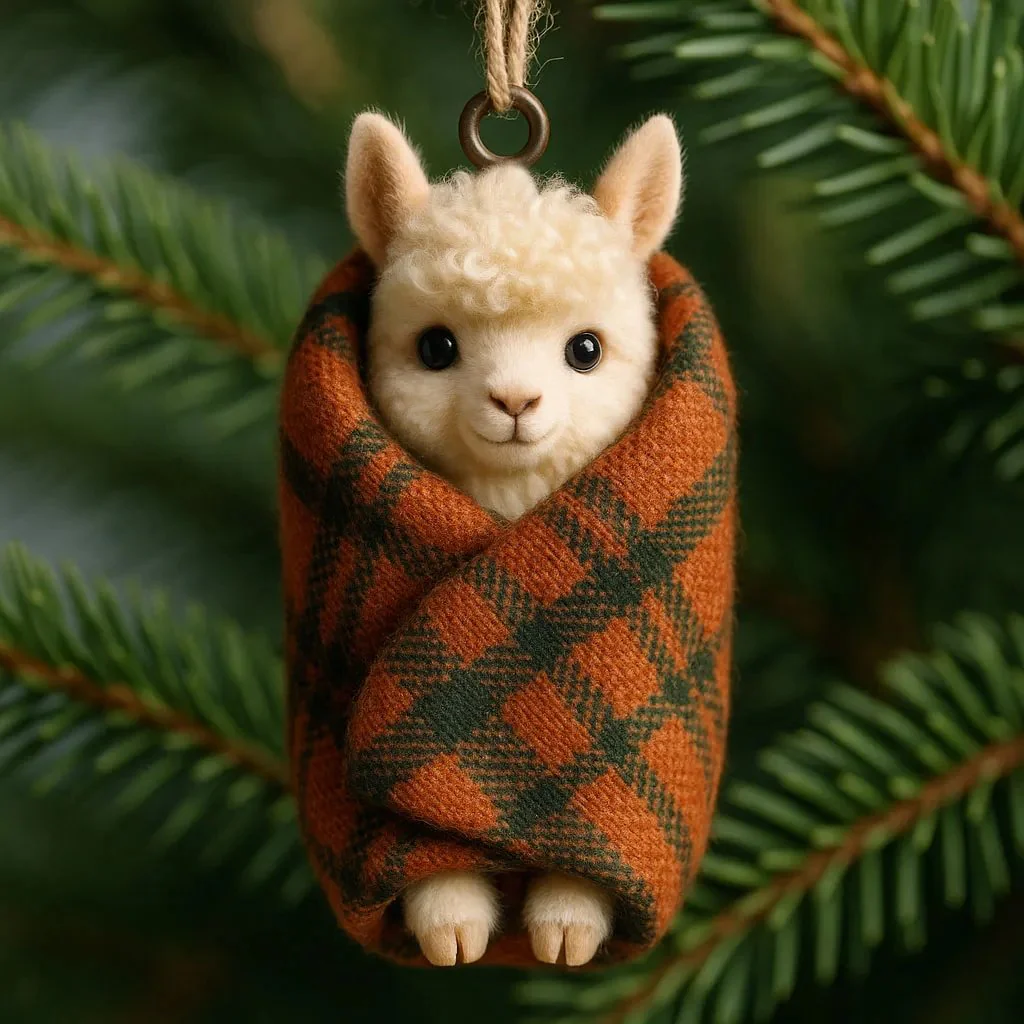 🔥 Black Friday-- Cozy Wrapped Critters Ornament - Image 2