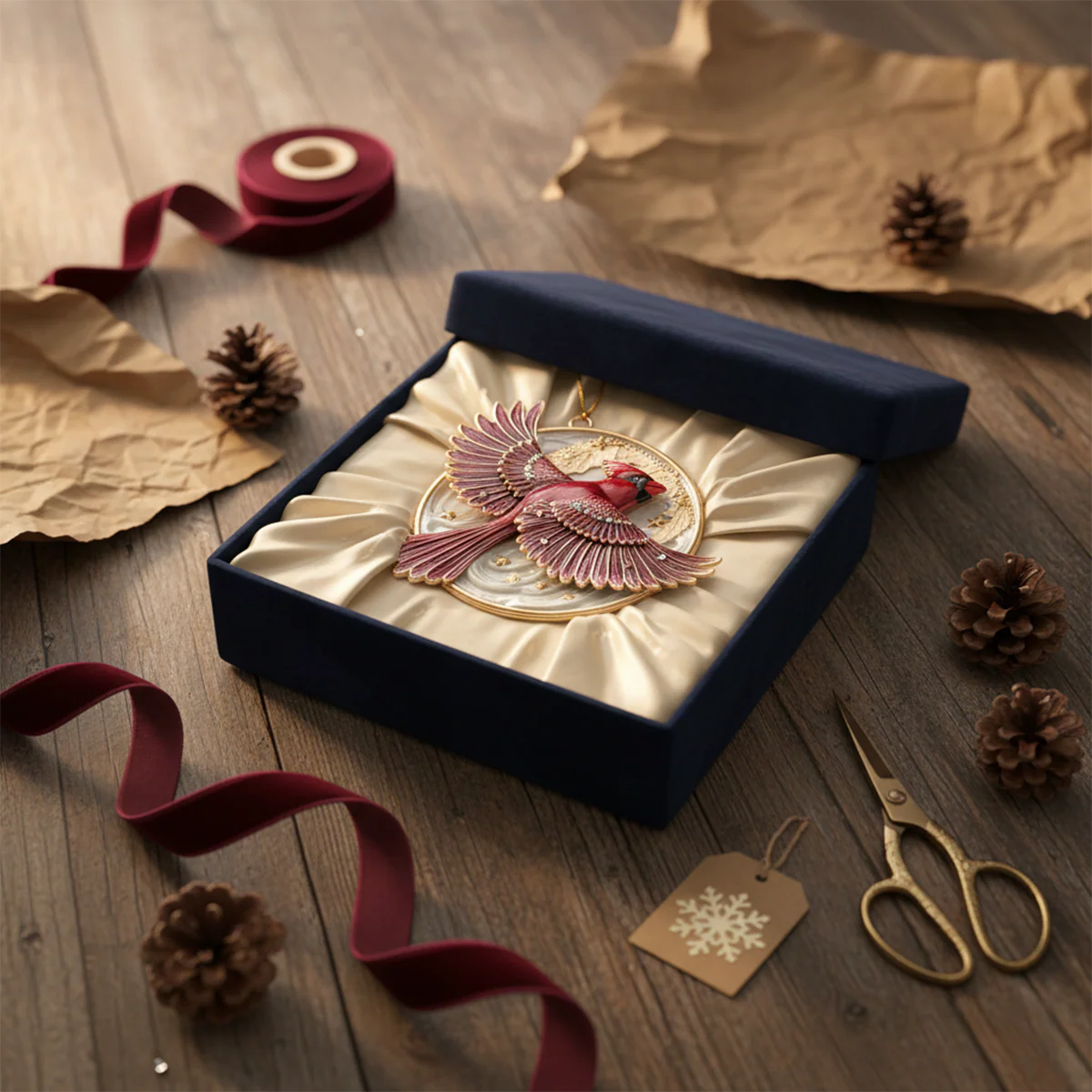 🎄Christmas Gift 50% Off--The "Heavenly Messengers" Collection: Enamel & Crystal Bird Ornaments - Image 6