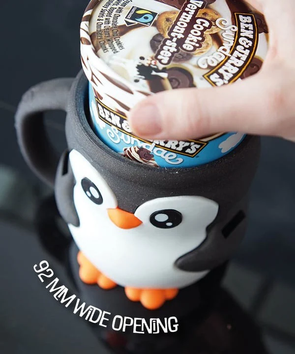 Cute Penguin Ice Cream Pint Holder - Image 5