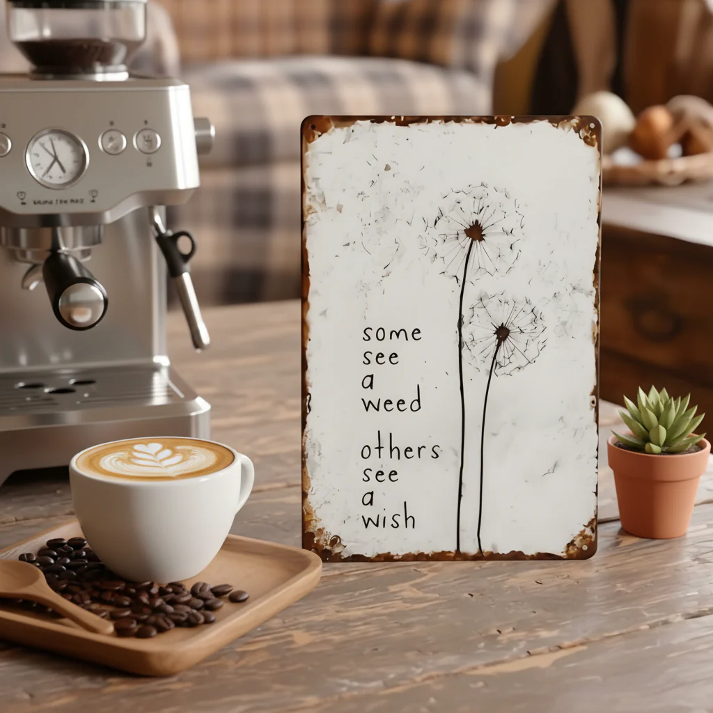 Dandelion Wish Metal Sign – A Meaningful Gift for Mom, Daughter or Anyone Who Needs a Little Hope - Image 2