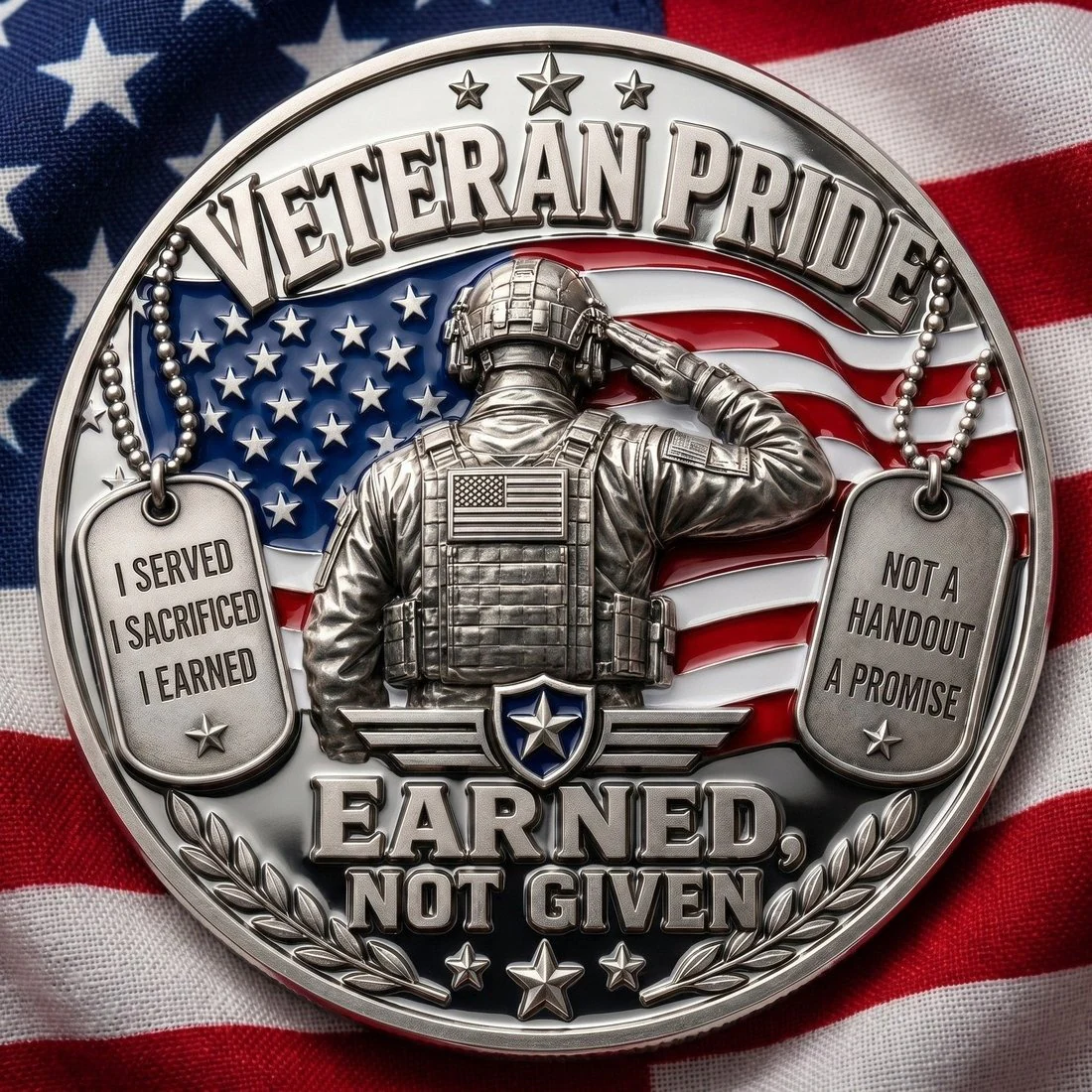 DD-214 Veteran Pride Coin - Image 2