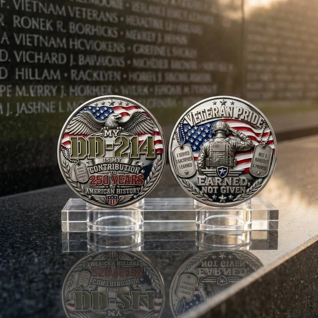 DD-214 Veteran Pride Coin - Image 3