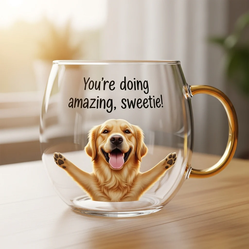 Dog Encouragement Quote Mug - Image 7