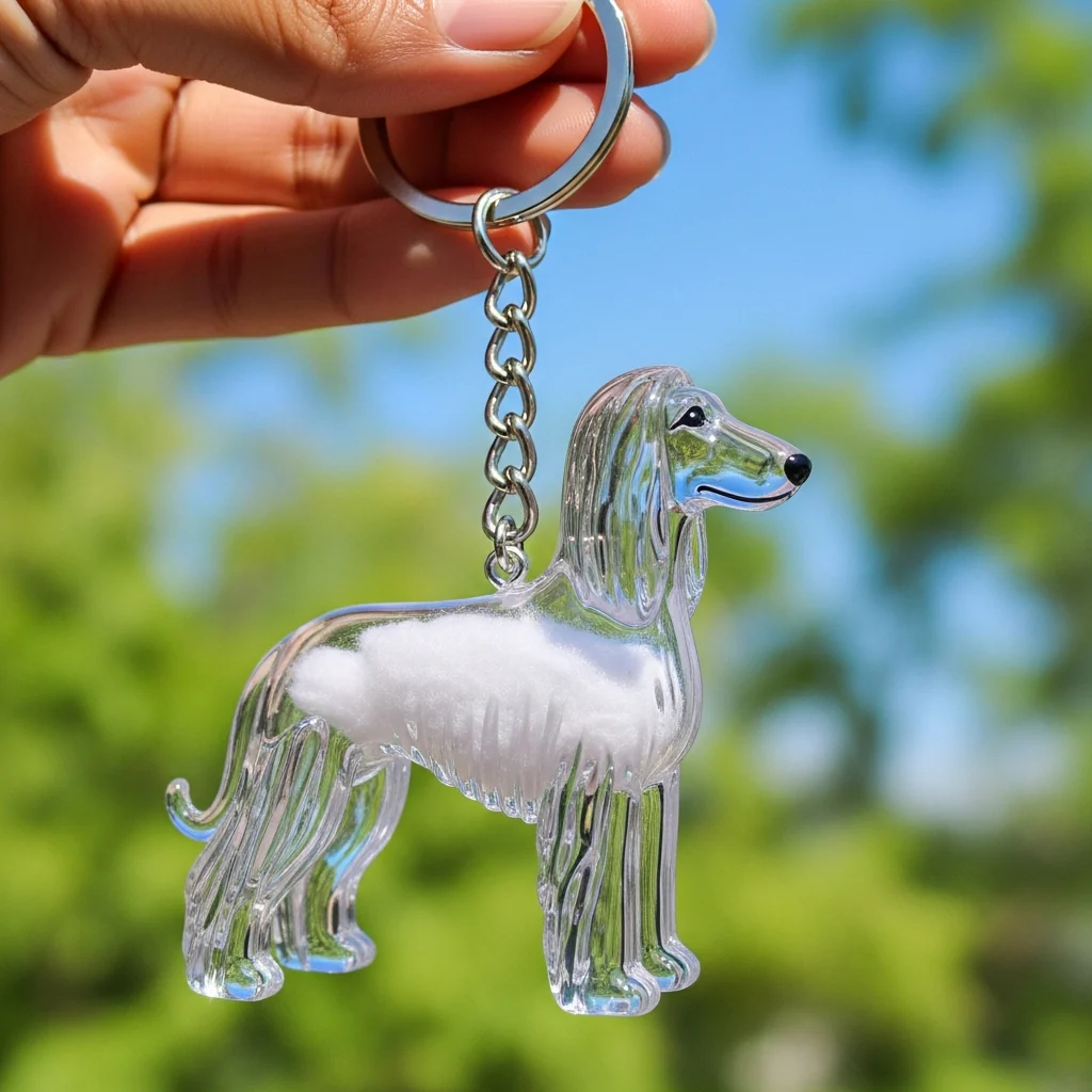 Dog Hair Collector Keychain Charm Memorial Storage Box - Image 11