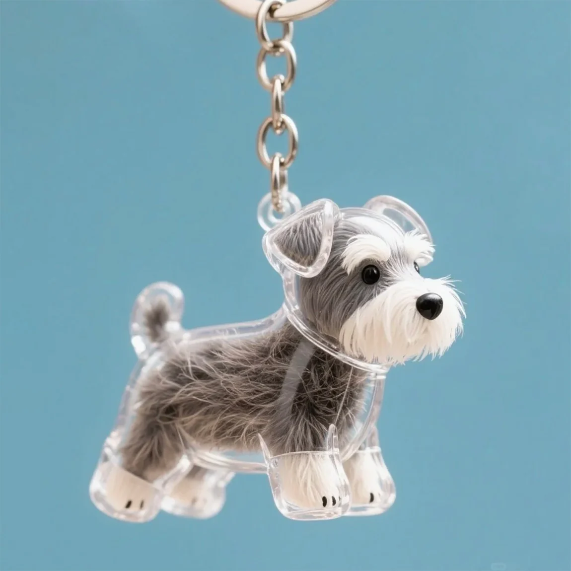 Dog Hair Collector Keychain Charm Memorial Storage Box - Image 7