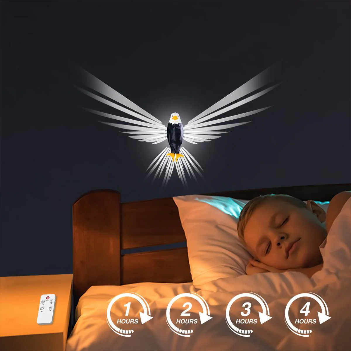 💡💡July 4th Gift 50% Off--🦅Eagle LED Wall Light – Magnetic Night Lamp for Bedroom & Living Room - Image 4