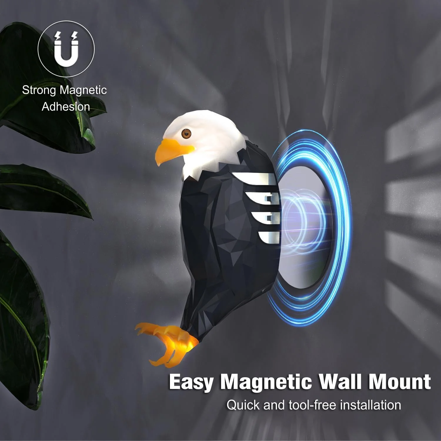 💡💡July 4th Gift 50% Off--🦅Eagle LED Wall Light – Magnetic Night Lamp for Bedroom & Living Room - Image 5