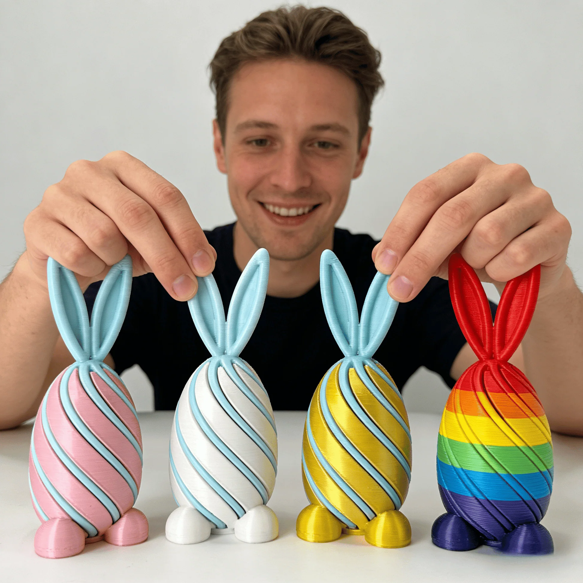 🐰🎁2026 Easter Gifts 50% Off-- 3D Printed Easter Bunny Egg Fun Rotating Toy - Image 10