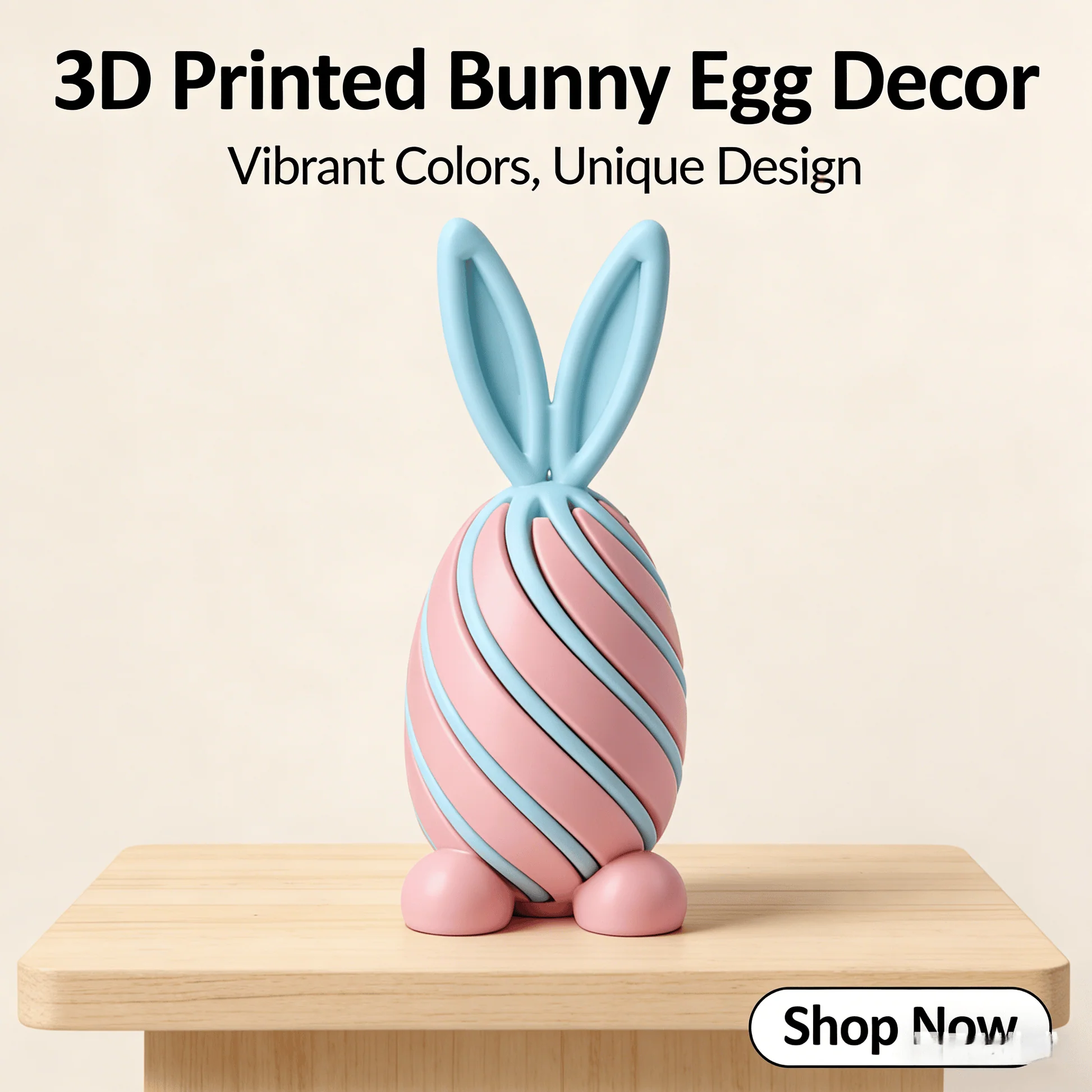 🐰🎁2026 Easter Gifts 50% Off-- 3D Printed Easter Bunny Egg Fun Rotating Toy - Image 11
