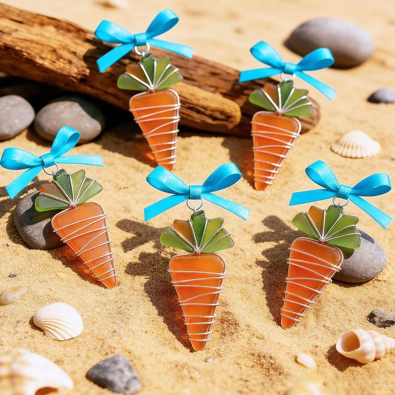 Easter Wire Wrapped Sea Glass Pendants - Image 11