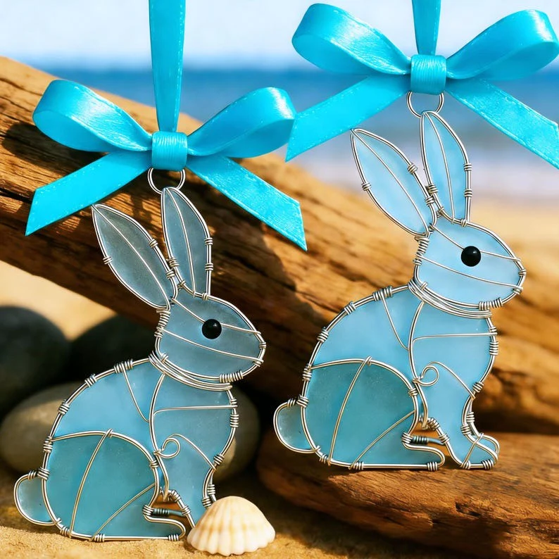 Easter Wire Wrapped Sea Glass Pendants - Image 6