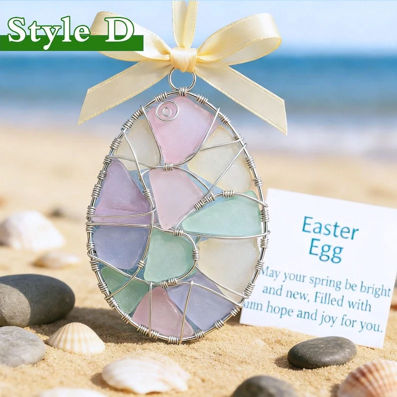 Easter Wire Wrapped Sea Glass Pendants - Image 8