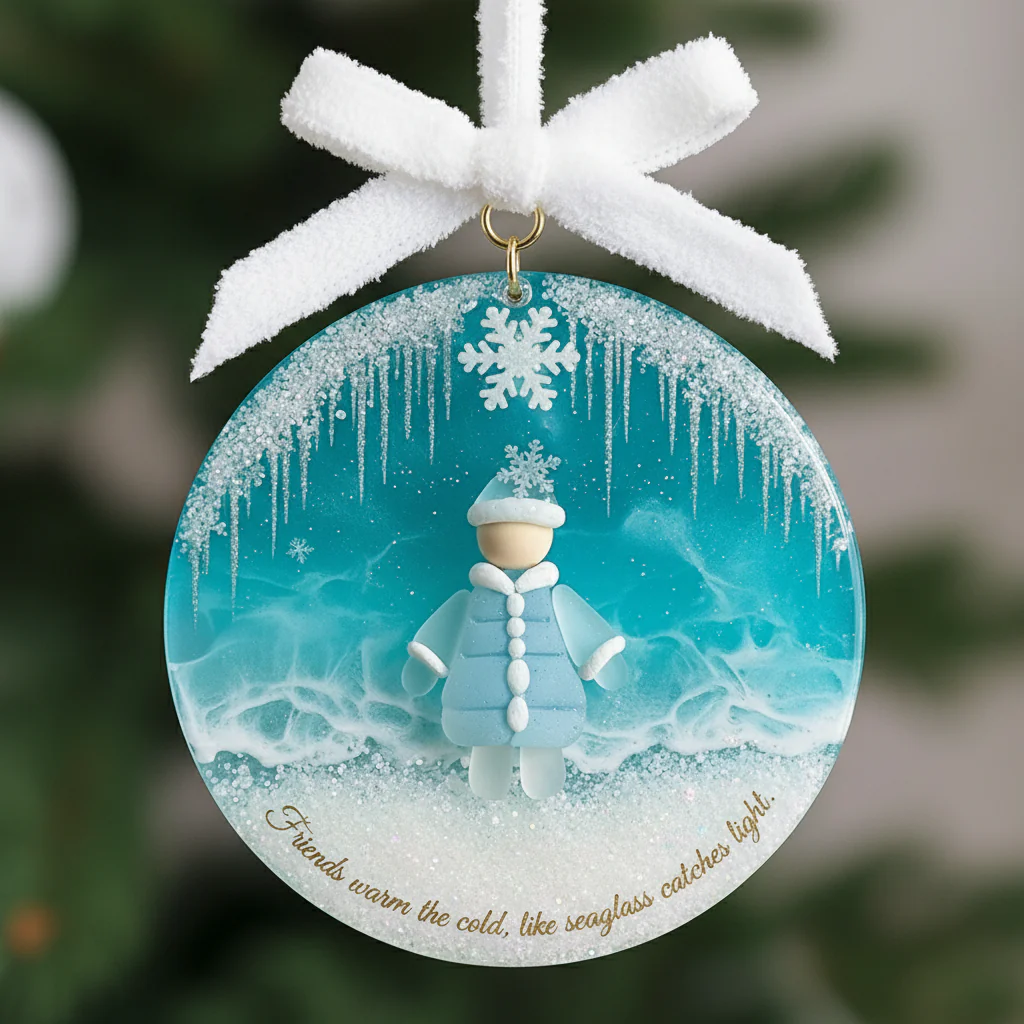 🌊Emotional Sea Glass Christmas Ornament - Image 3