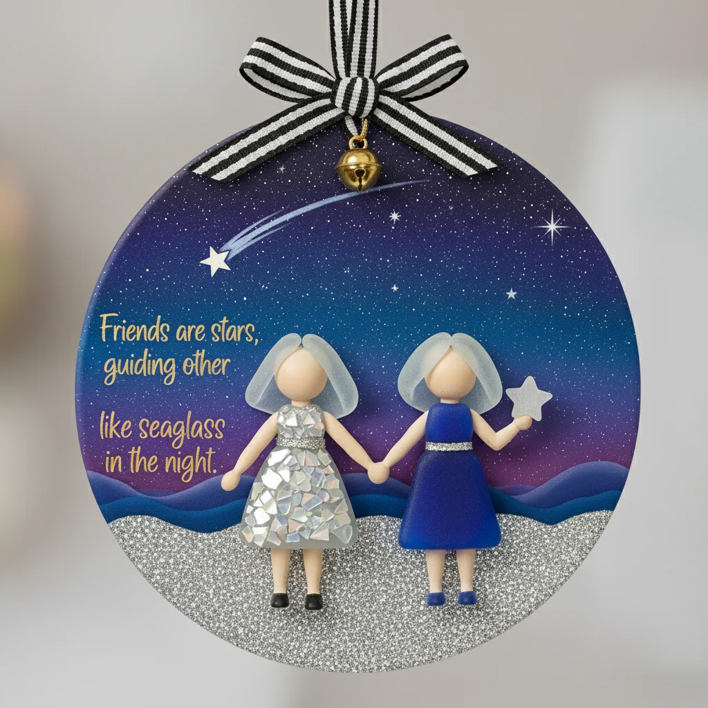 🌊Emotional Sea Glass Christmas Ornament - Image 5