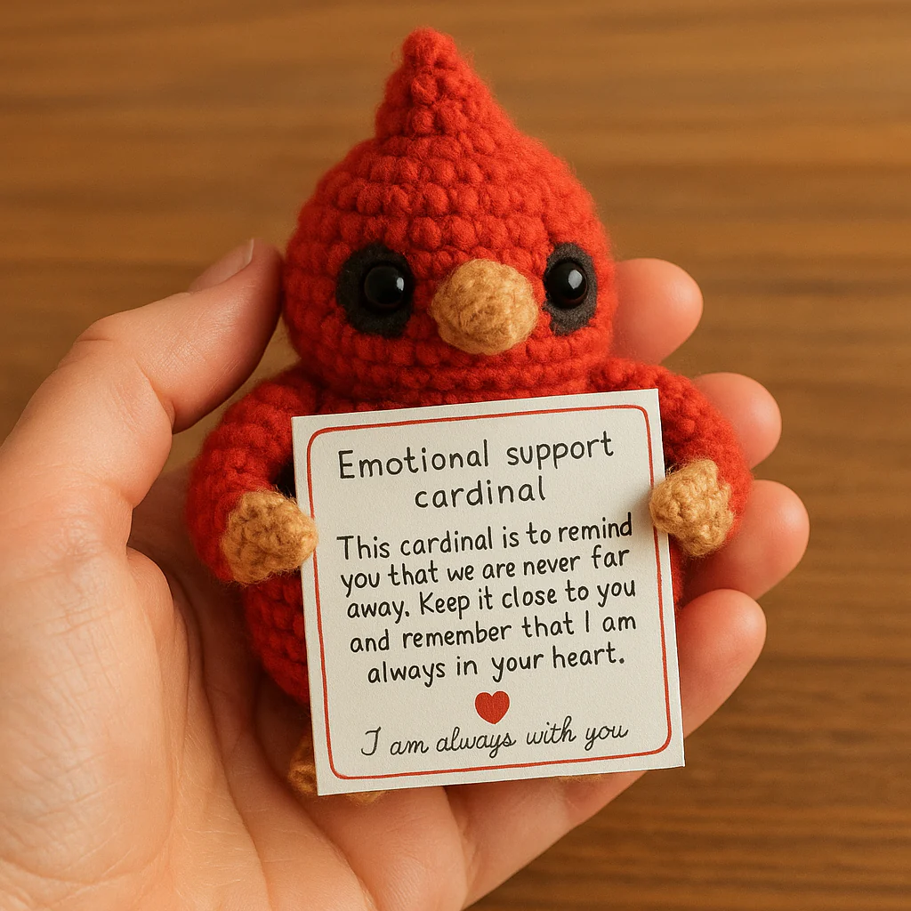 Emotional Support Cardinal – Handmade Comfort Companion - Image 2