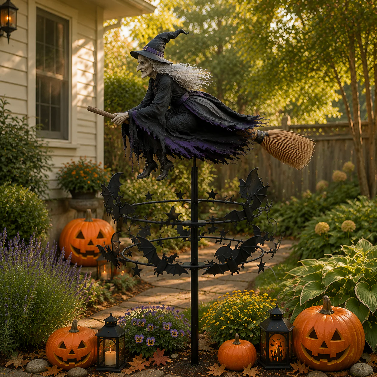 🔥 Limited time 50% OFF – 🧙‍♀️ The Enchanted Witch Garden Wind Spinner - Image 2