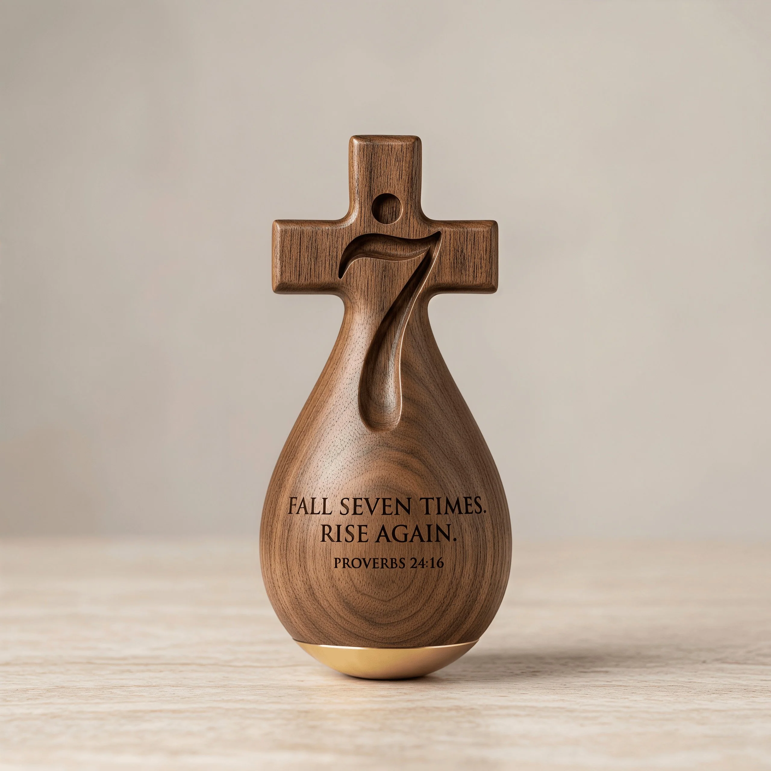 ✨Proverbs 24:16 – Faithful Roly-Poly Ornament - Image 3