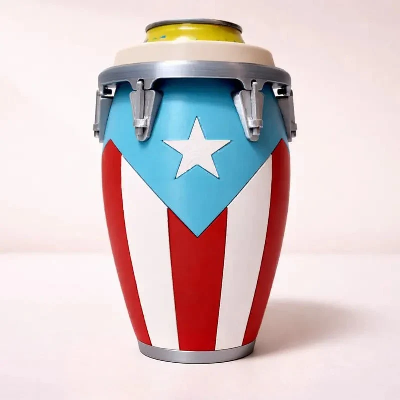 šŖConga-Style Can Holder ā Celebrate Caribbean Pride, One Sip at a Time