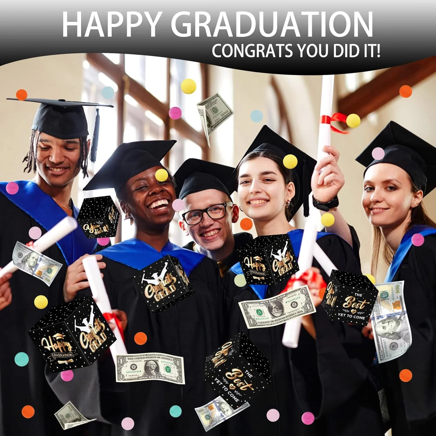 🔥Flash Sale🎁Graduation Explosion Gift Box, Viral Surprise Cash Box for 2026 Graduates (3 Colors) - Image 3