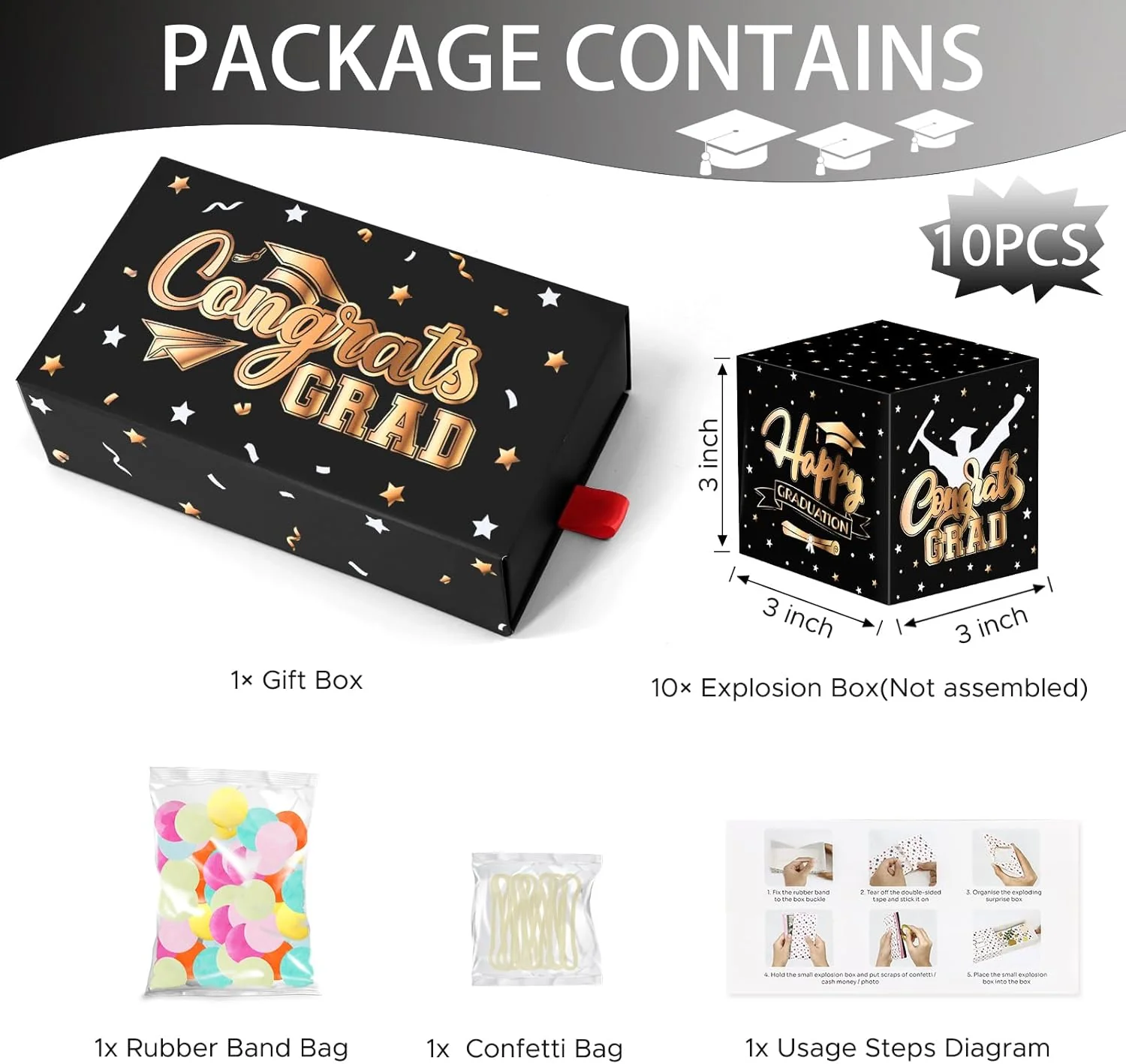🔥Flash Sale🎁Graduation Explosion Gift Box, Viral Surprise Cash Box for 2026 Graduates (3 Colors) - Image 5
