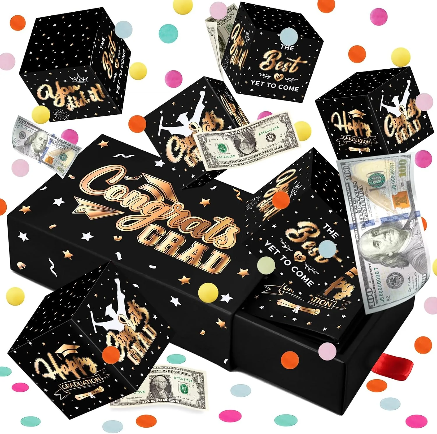 🔥Flash Sale🎁Graduation Explosion Gift Box, Viral Surprise Cash Box for 2026 Graduates (3 Colors) - Image 8
