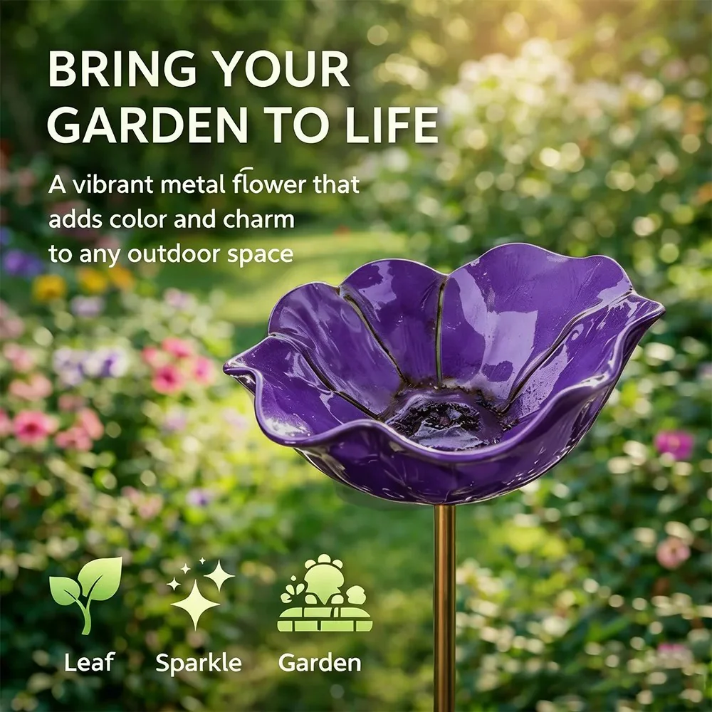 💖🎁2026 Mother's Day Gifts 50% Off--🐦🎁Handmade Flower Garden Stake🐦 - Image 16