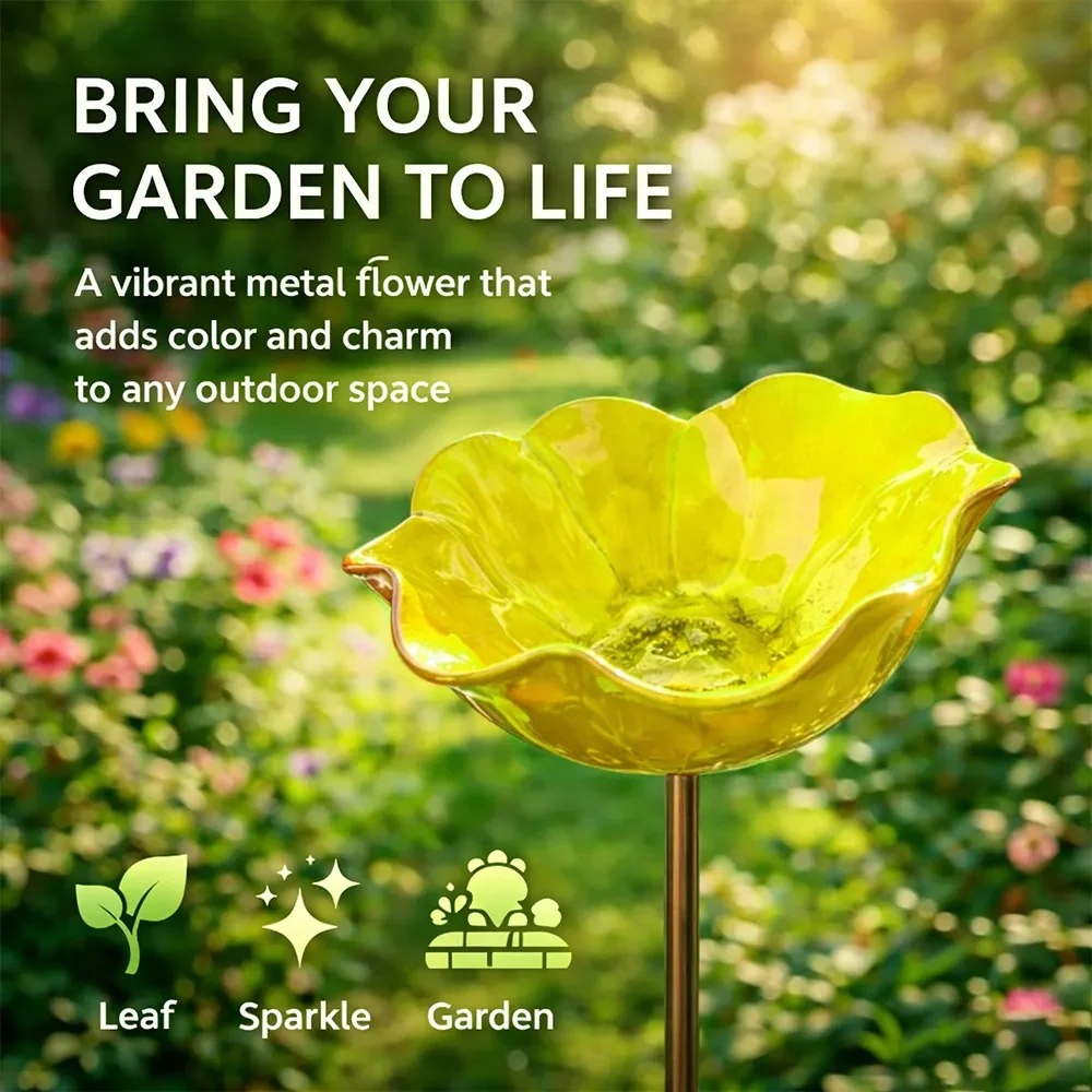 💖🎁2026 Mother's Day Gifts 50% Off--🐦🎁Handmade Flower Garden Stake🐦 - Image 19