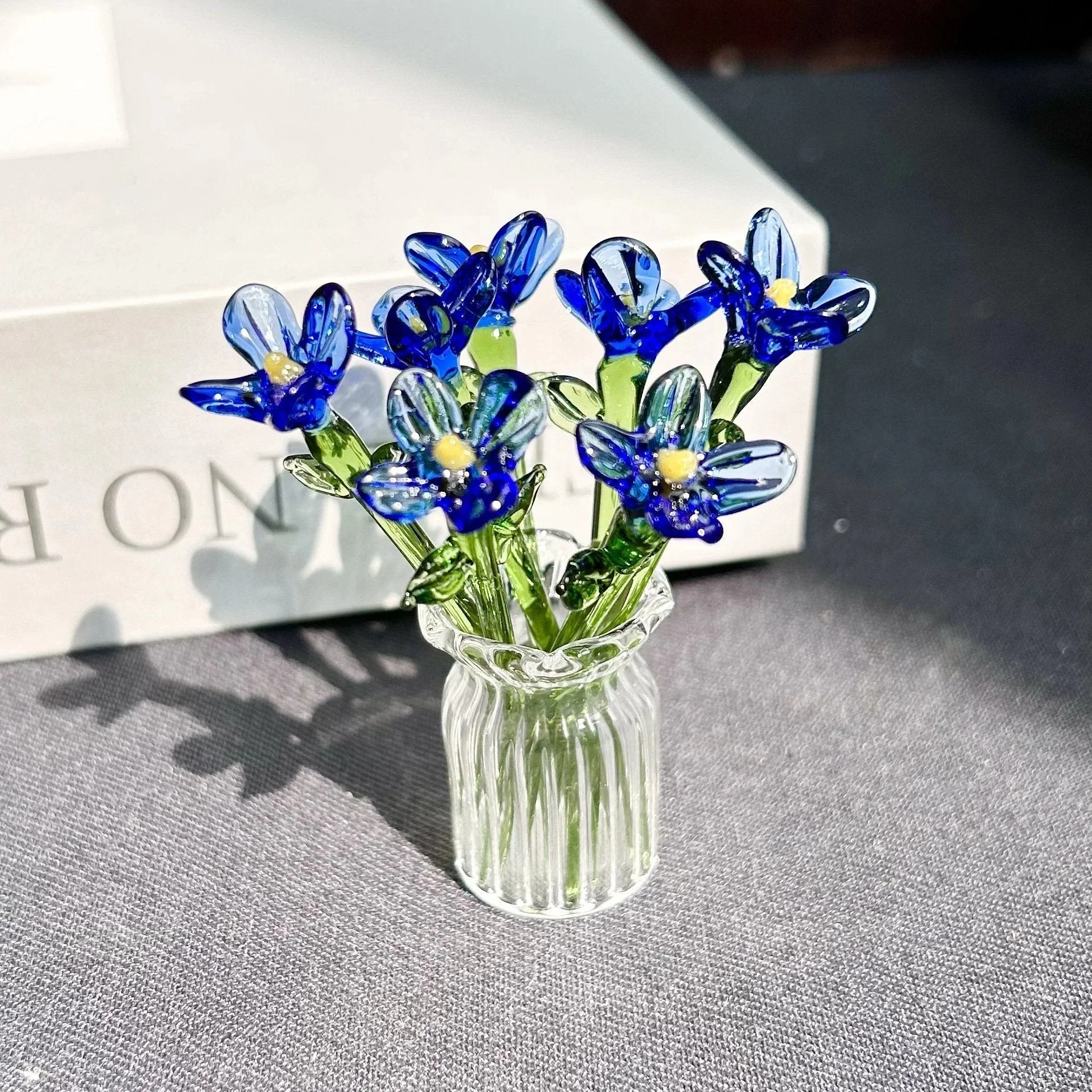 🌸2026 Mother's Day Gifts 50% Off--🎁Mini Glass Flower Ornament Crafts Artificial Flower Floral Figurine - Image 10
