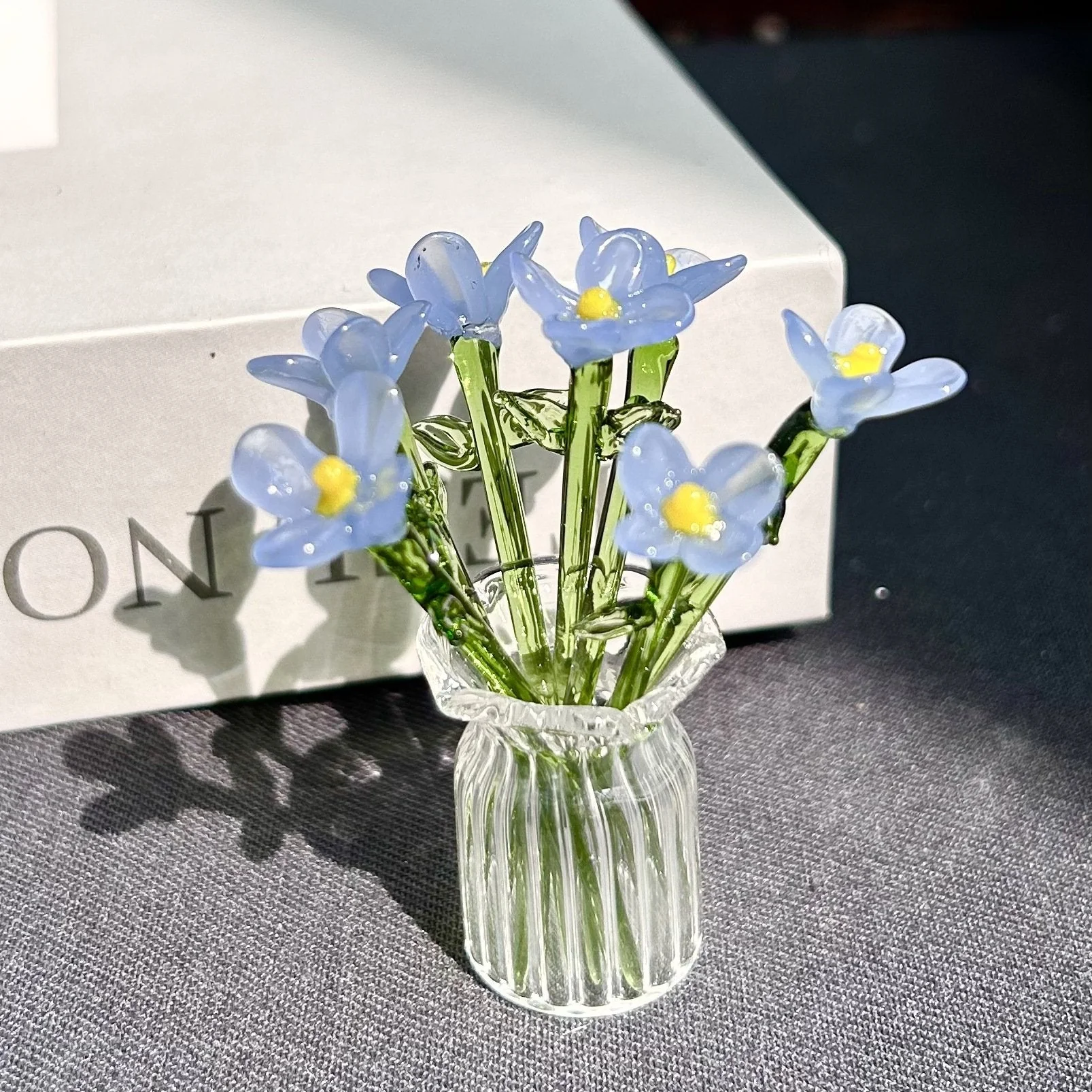 🌸2026 Mother's Day Gifts 50% Off--🎁Mini Glass Flower Ornament Crafts Artificial Flower Floral Figurine - Image 2