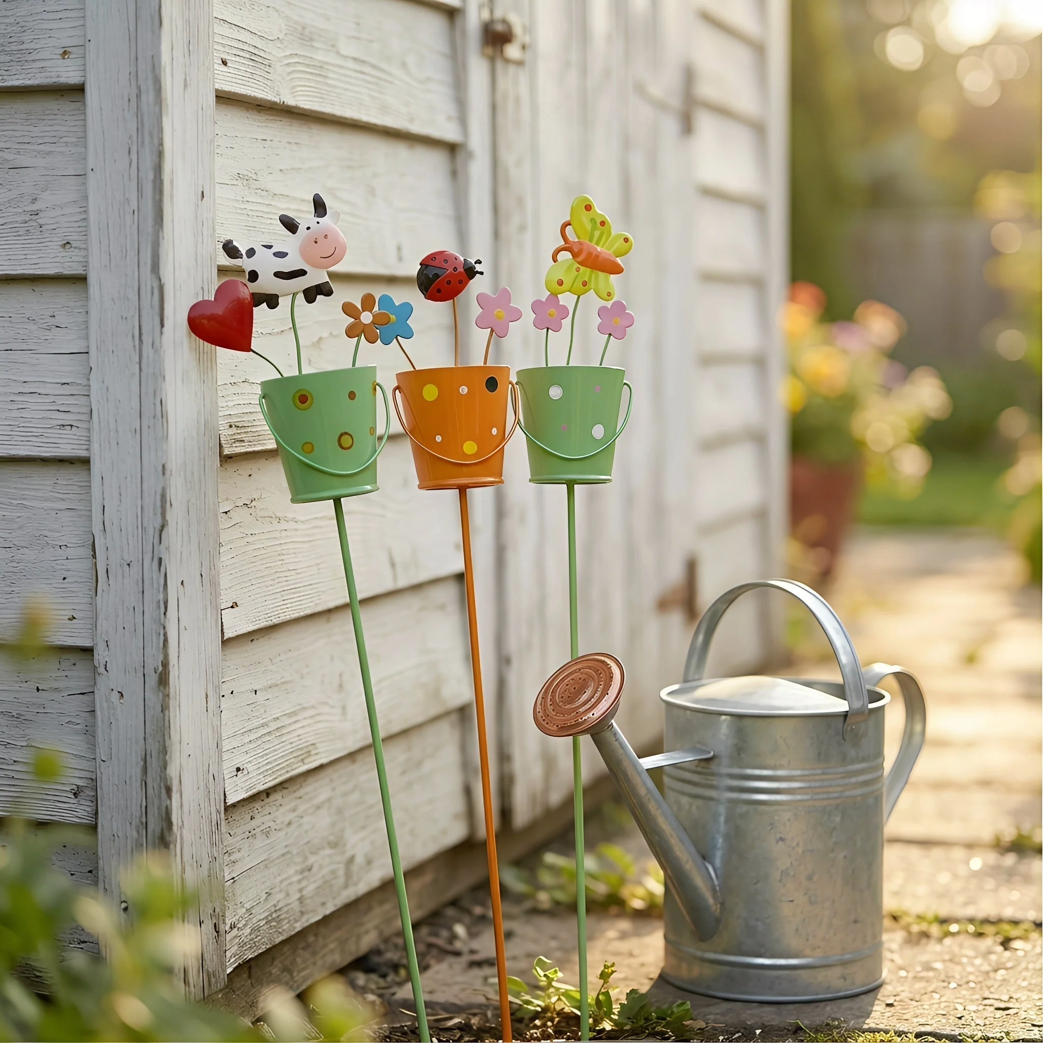 🔥Last Day 49% OFF-🌱Set of 3 Metal Flower Pot Garden Stakes - Image 10
