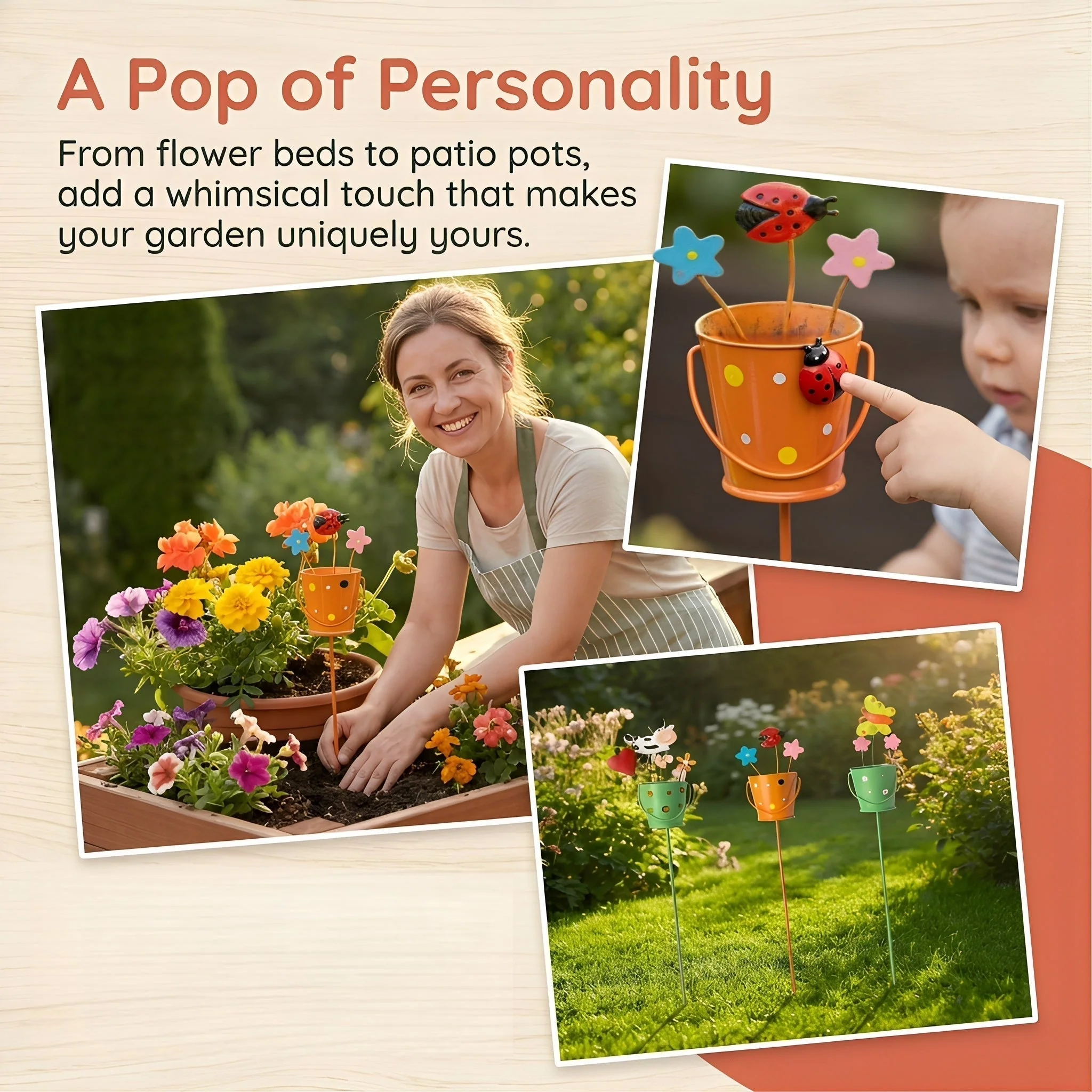 🔥Last Day 49% OFF-🌱Set of 3 Metal Flower Pot Garden Stakes - Image 6