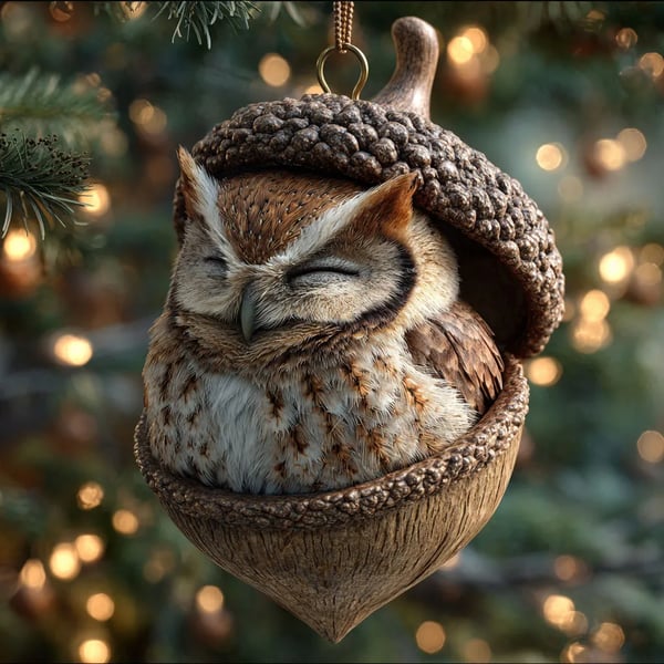 🎁❤️ Forest Animal Acorn Ornaments – Cozy Forest Christmas Ornaments - Image 6