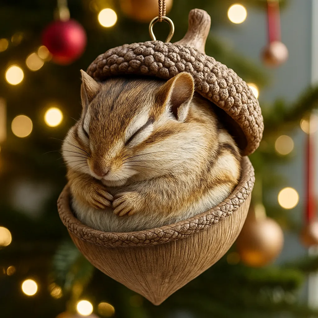 🎁❤️ Forest Animal Acorn Ornaments – Cozy Forest Christmas Ornaments - Image 8