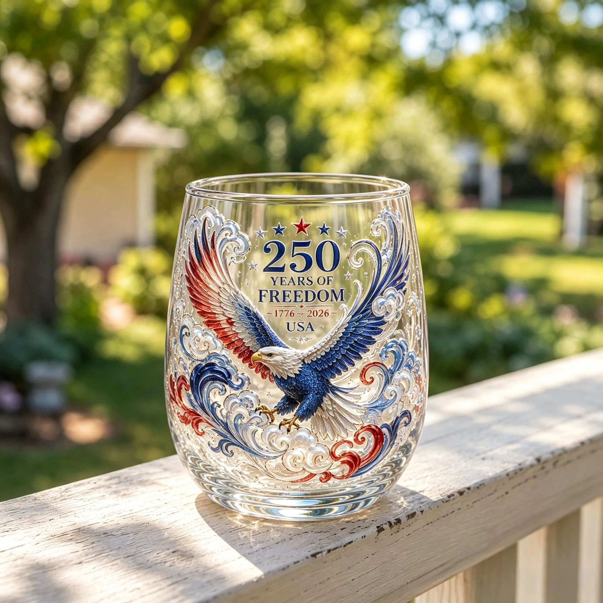 🦅🦅Limited Edition 2026 USA 250 Years of Freedom Eagle Glass - Image 3
