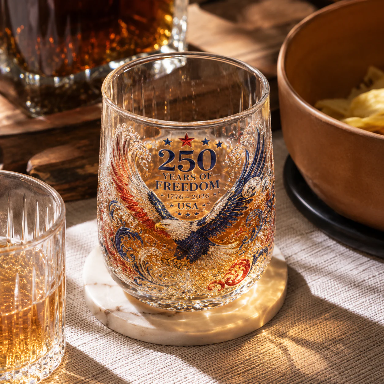 🦅🦅Limited Edition 2026 USA 250 Years of Freedom Eagle Glass - Image 4