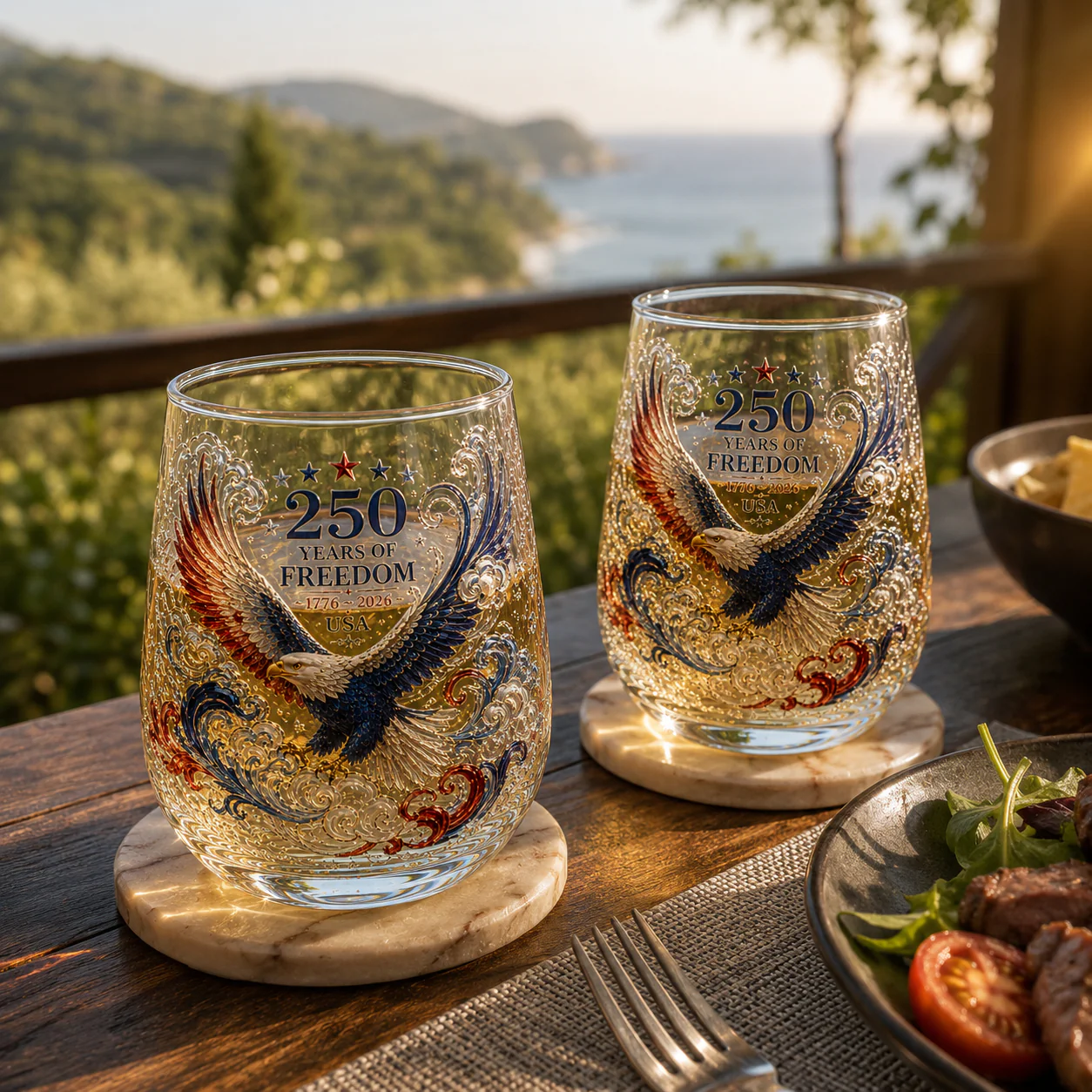 🦅🦅Limited Edition 2026 USA 250 Years of Freedom Eagle Glass - Image 5