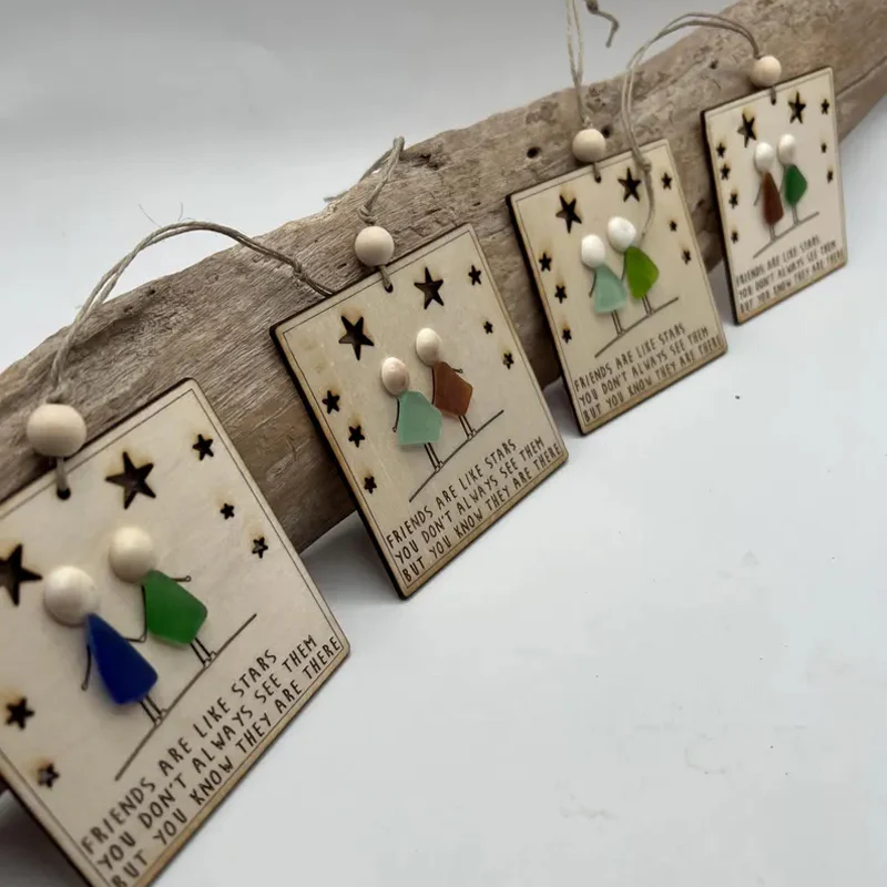 Sea Glass Art Friendship BFF Ornament - Image 5