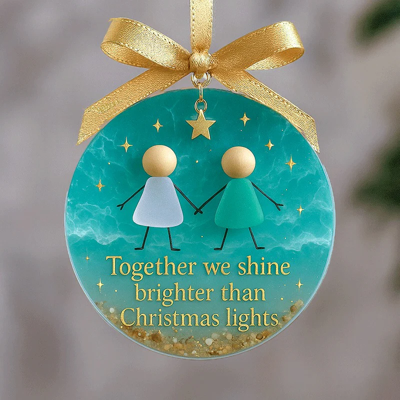 Friendship Sea Glass Christmas Ornament - Image 3