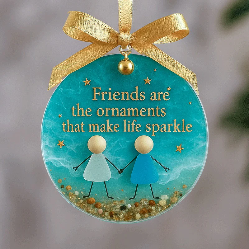 Friendship Sea Glass Christmas Ornament - Image 4