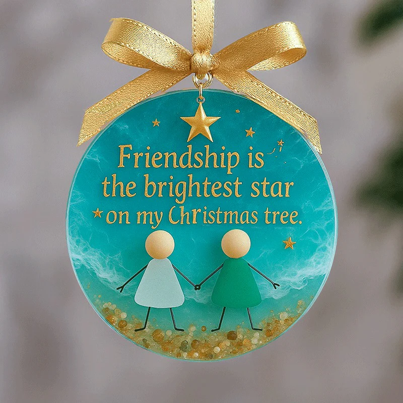 Friendship Sea Glass Christmas Ornament - Image 6