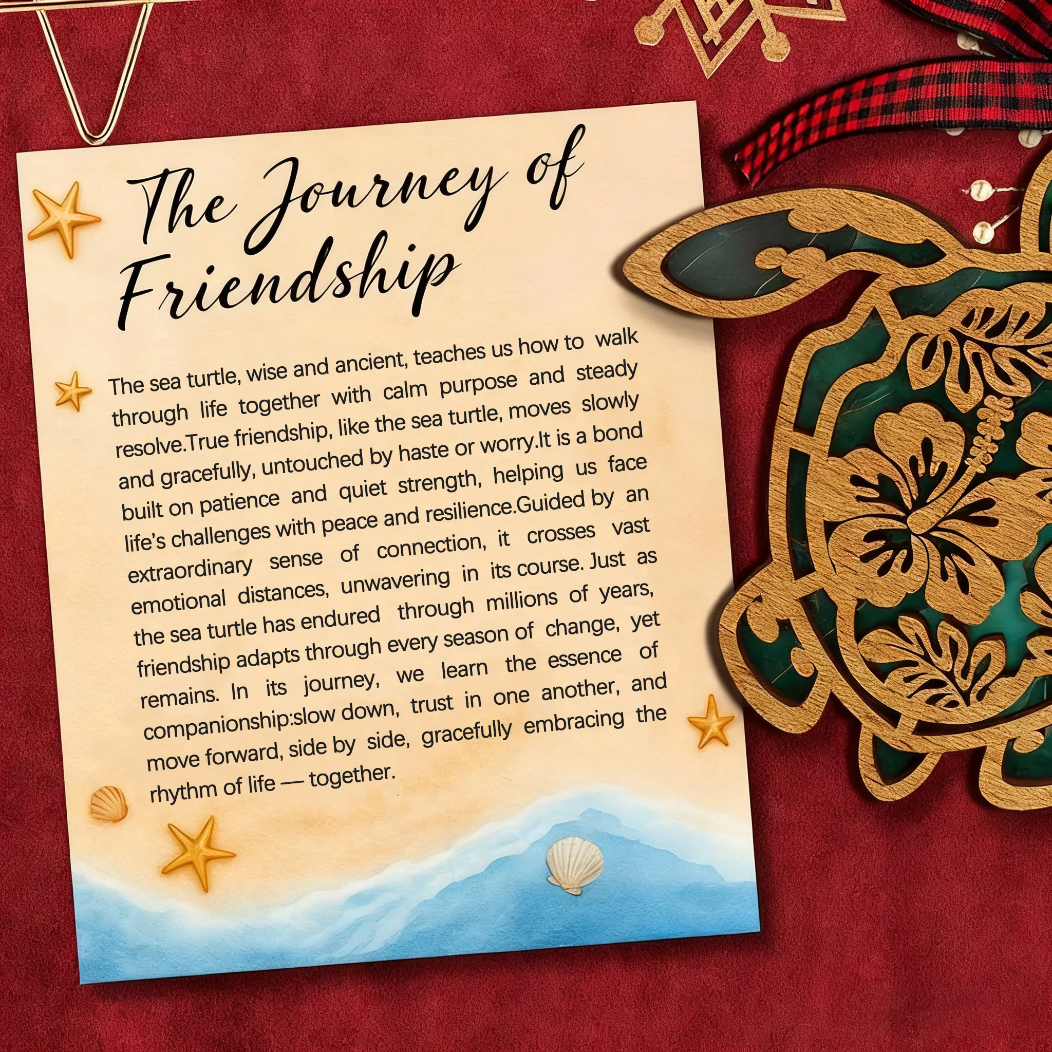 🔥HOT SALE 49% OFF - 🐢Friendship Sea Turtle Ornament - Image 2