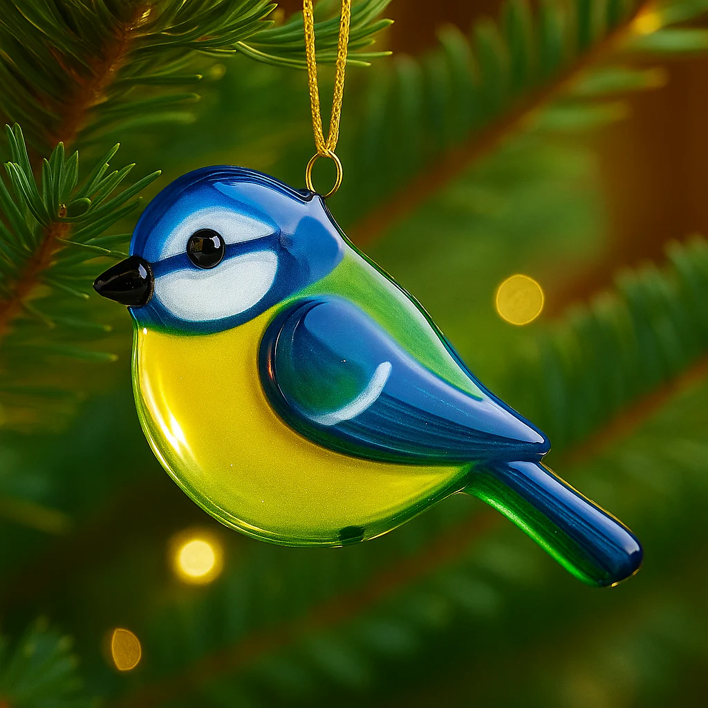 Fused Glass Birds Ornament - Image 8